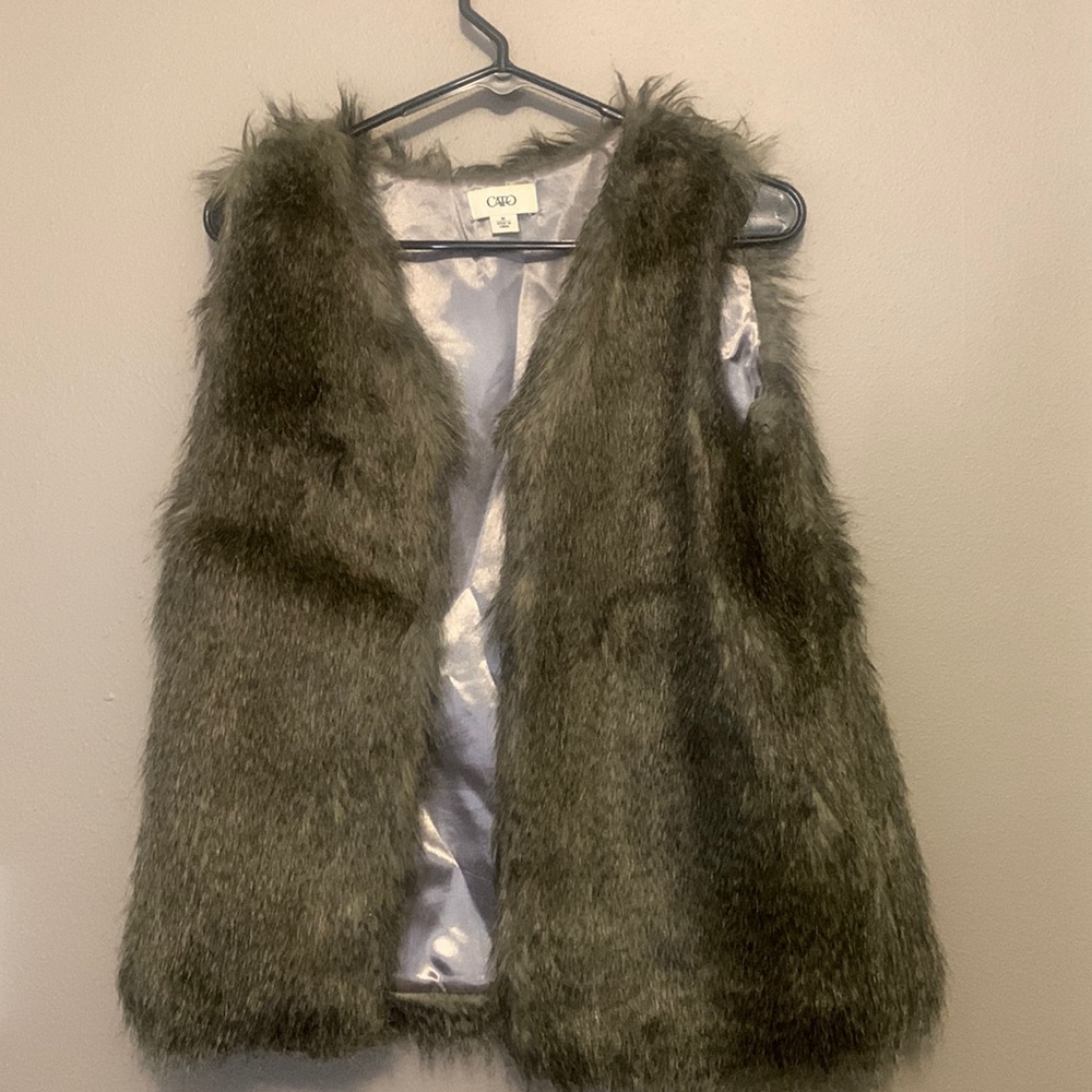 Faux fur vest